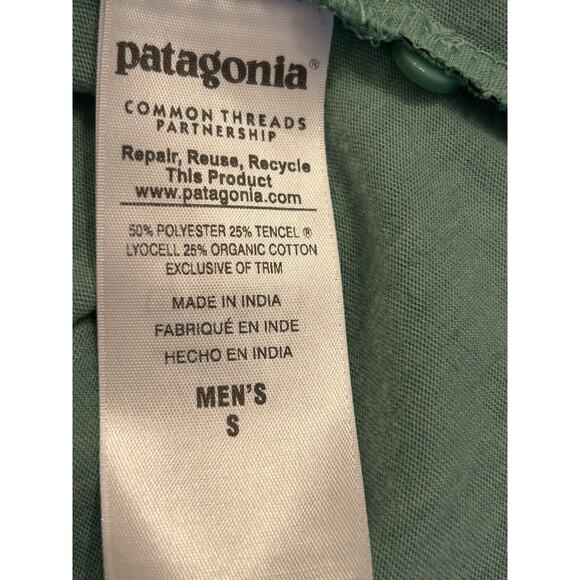 Patagonia Green‎ Polo Shirt Men’s Size Small - Picture 8 of 8
